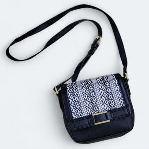 Target Faux leather Woven Flap Small Crossbody Bag